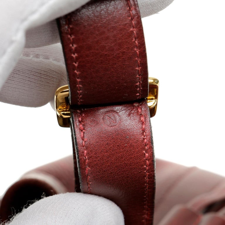 Hermes Bordeaux Leather Vintage Market Bucket Bag at 1stDibs vintage hermes bucket bag, hermes