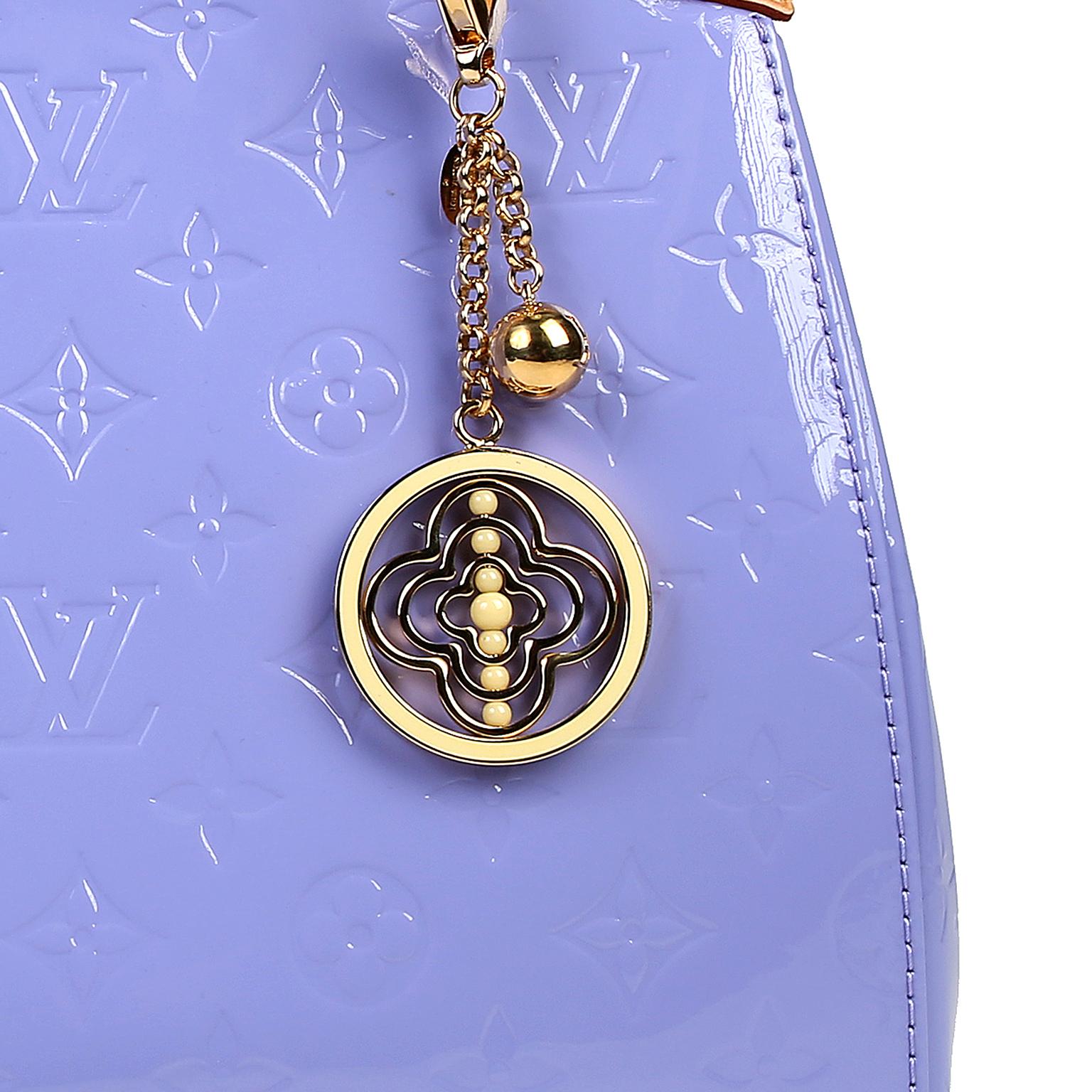 Louis Vuitton Lavender Monogram Vernis Leather Brea MM In Excellent Condition In Palm Beach, FL
