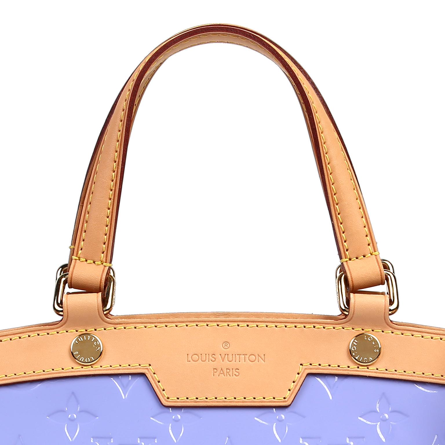 Women's Louis Vuitton Lavender Monogram Vernis Leather Brea MM