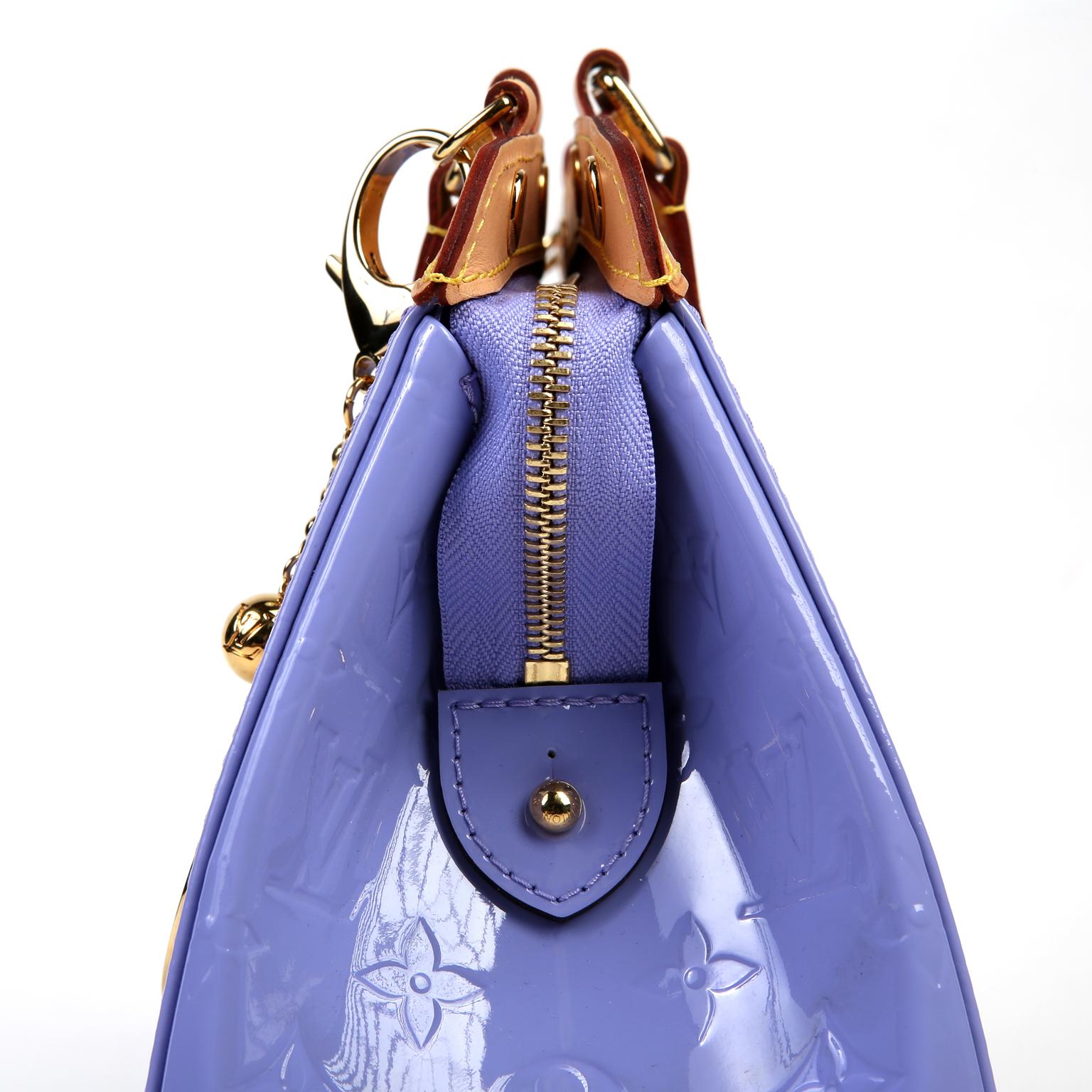 Louis Vuitton Lavender Monogram Vernis Leather Brea MM 2