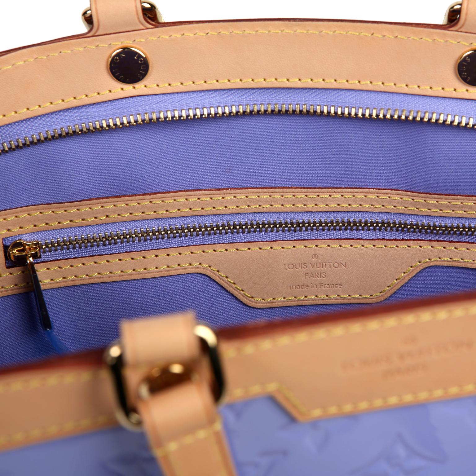 Louis Vuitton Lavender Monogram Vernis Leather Brea MM 4