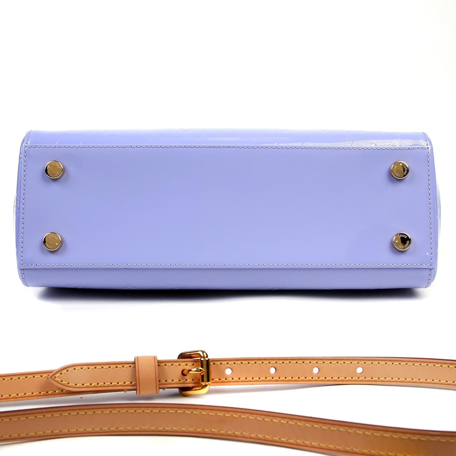 Louis Vuitton Lavender Monogram Vernis Leather Brea MM 6