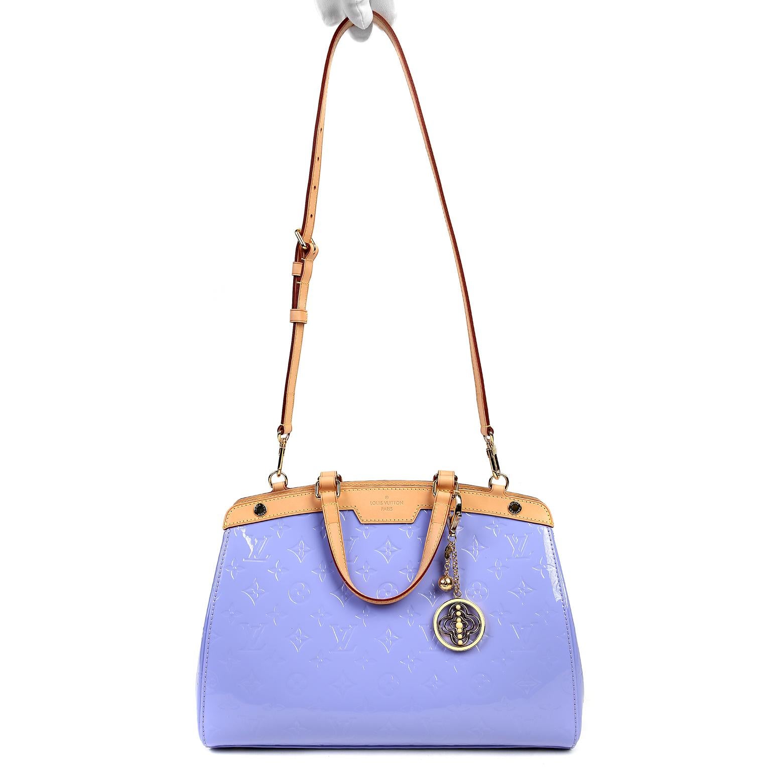 Louis Vuitton Lavender Monogram Vernis Leather Brea MM 7