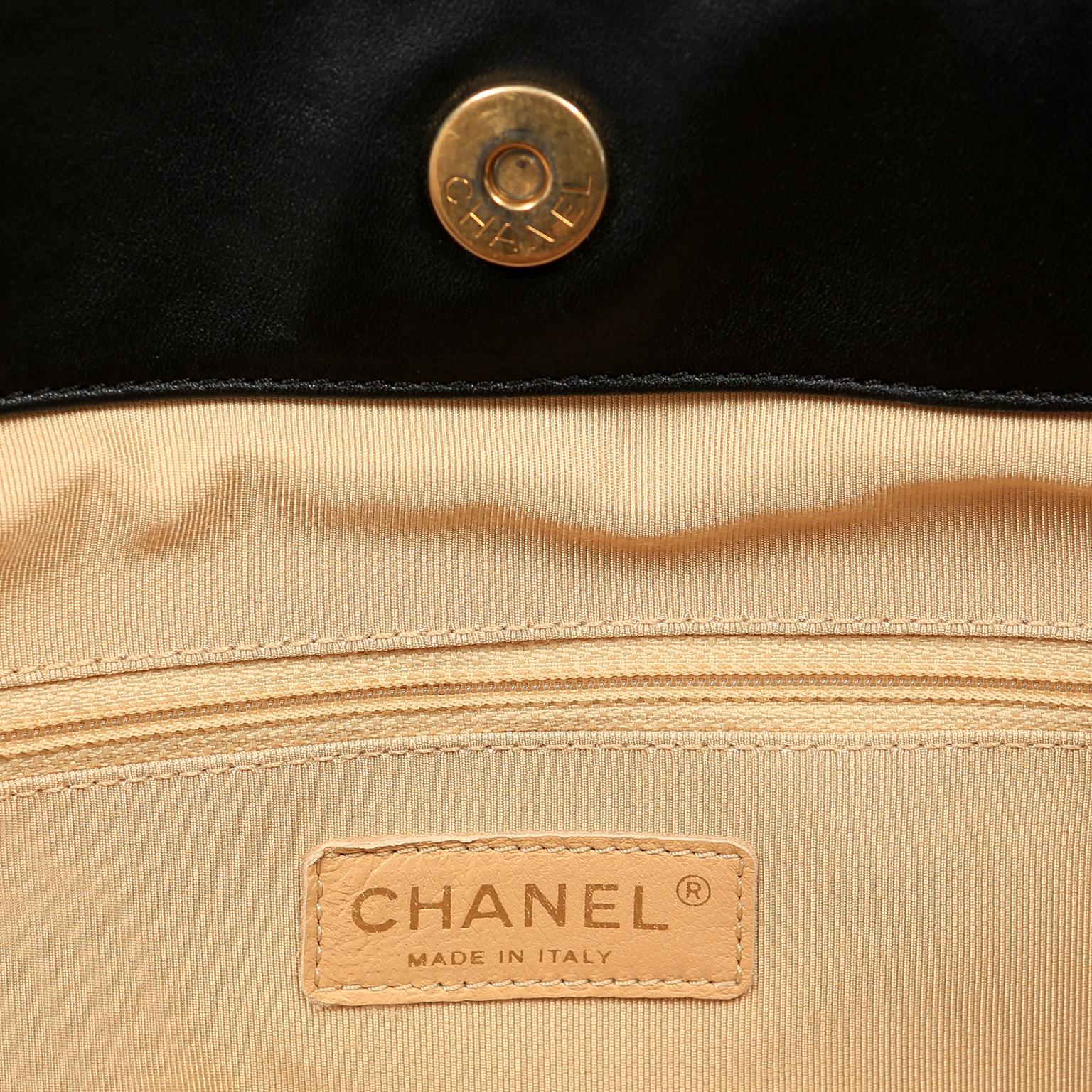 Chanel Black Clafskin In The Mix Tote 11
