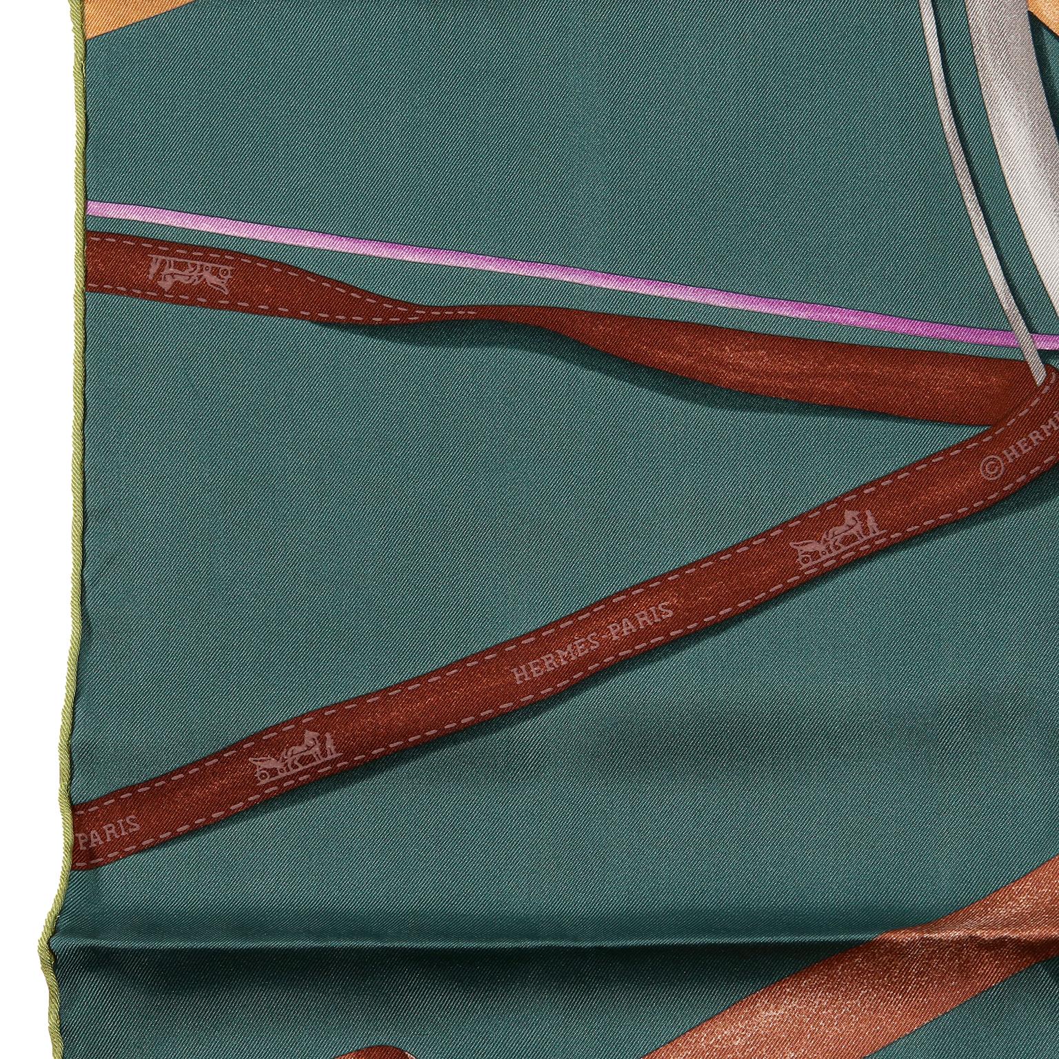 Women's or Men's Hermes Green Attrape tes Reves 90 cm Silk Scarf