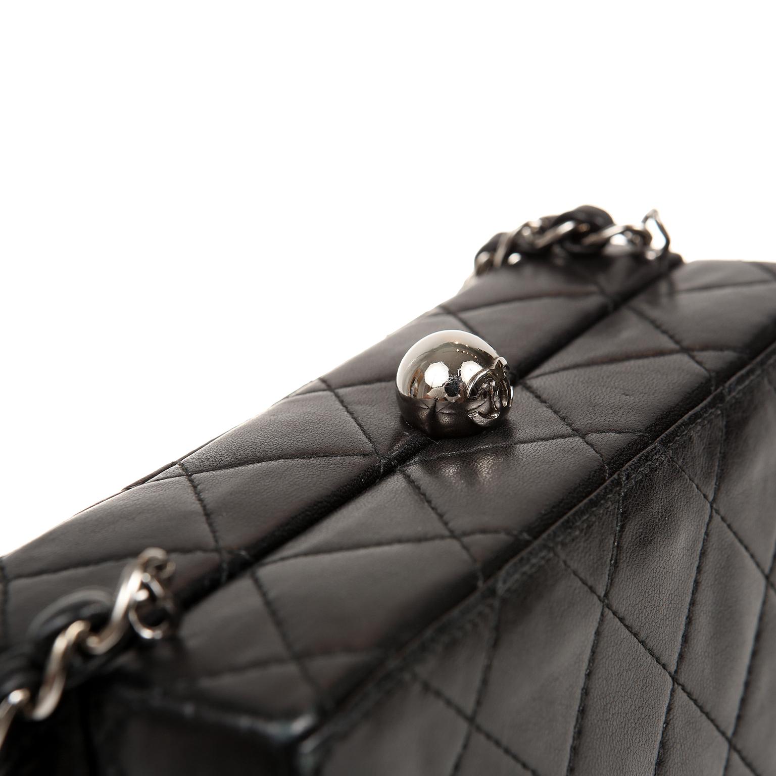 Women's Chanel Black Quilted Leather Mini Box Bag