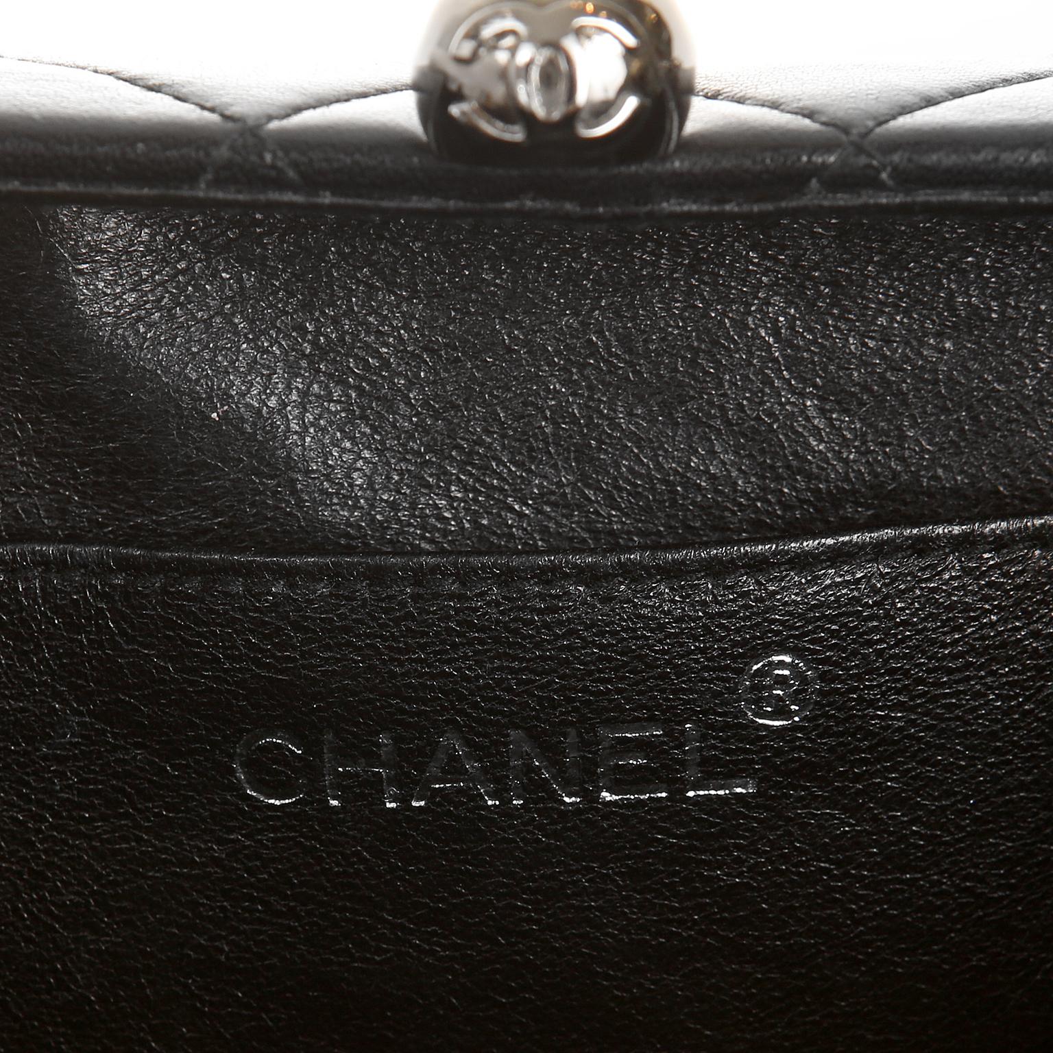 Chanel Black Quilted Leather Mini Box Bag 1