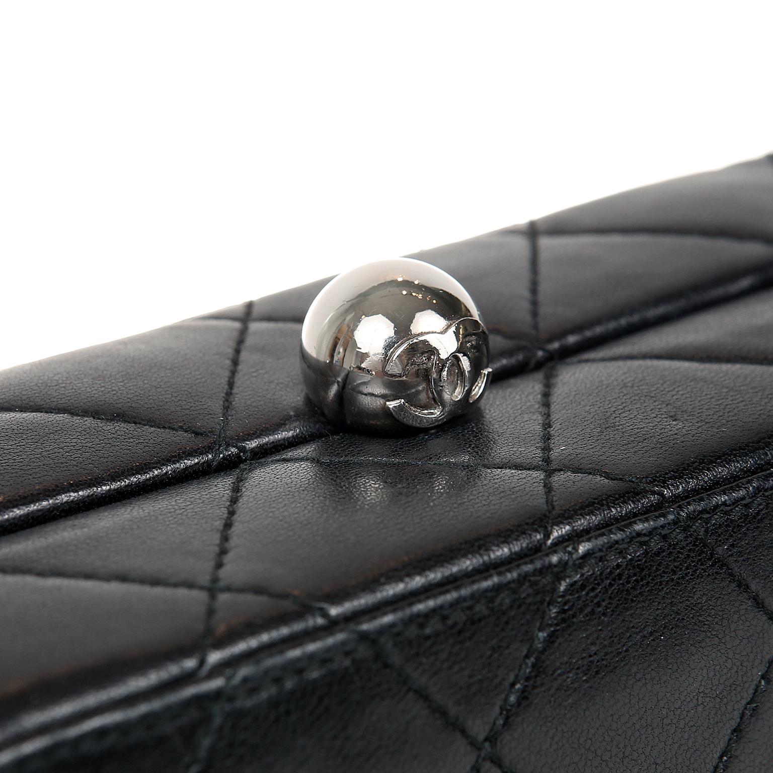 Chanel Black Quilted Leather Mini Box Bag 3