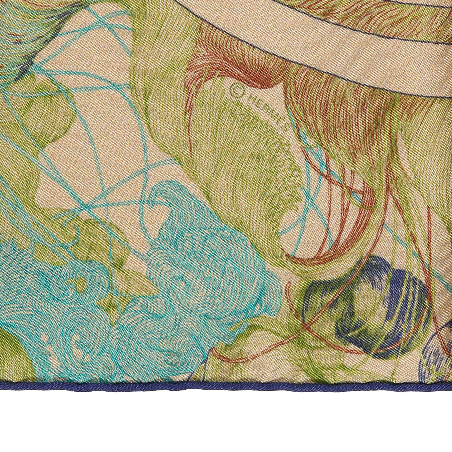 Hermes Brides de Gala en Finesse 90 cm Silk Scarf In Excellent Condition In Palm Beach, FL