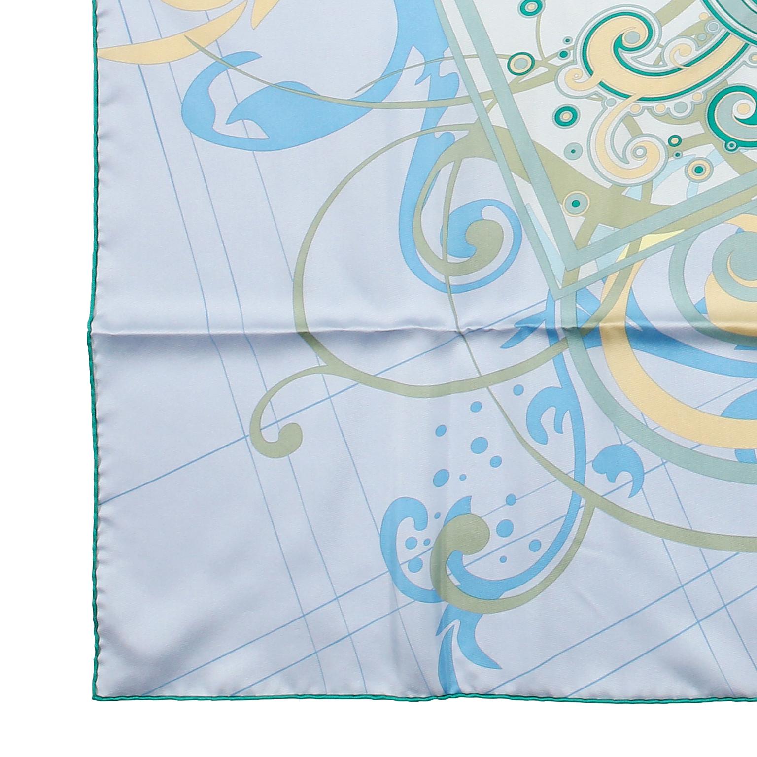 Hermes H Comme Histoires 90 cm Silk Scarf In Excellent Condition In Palm Beach, FL