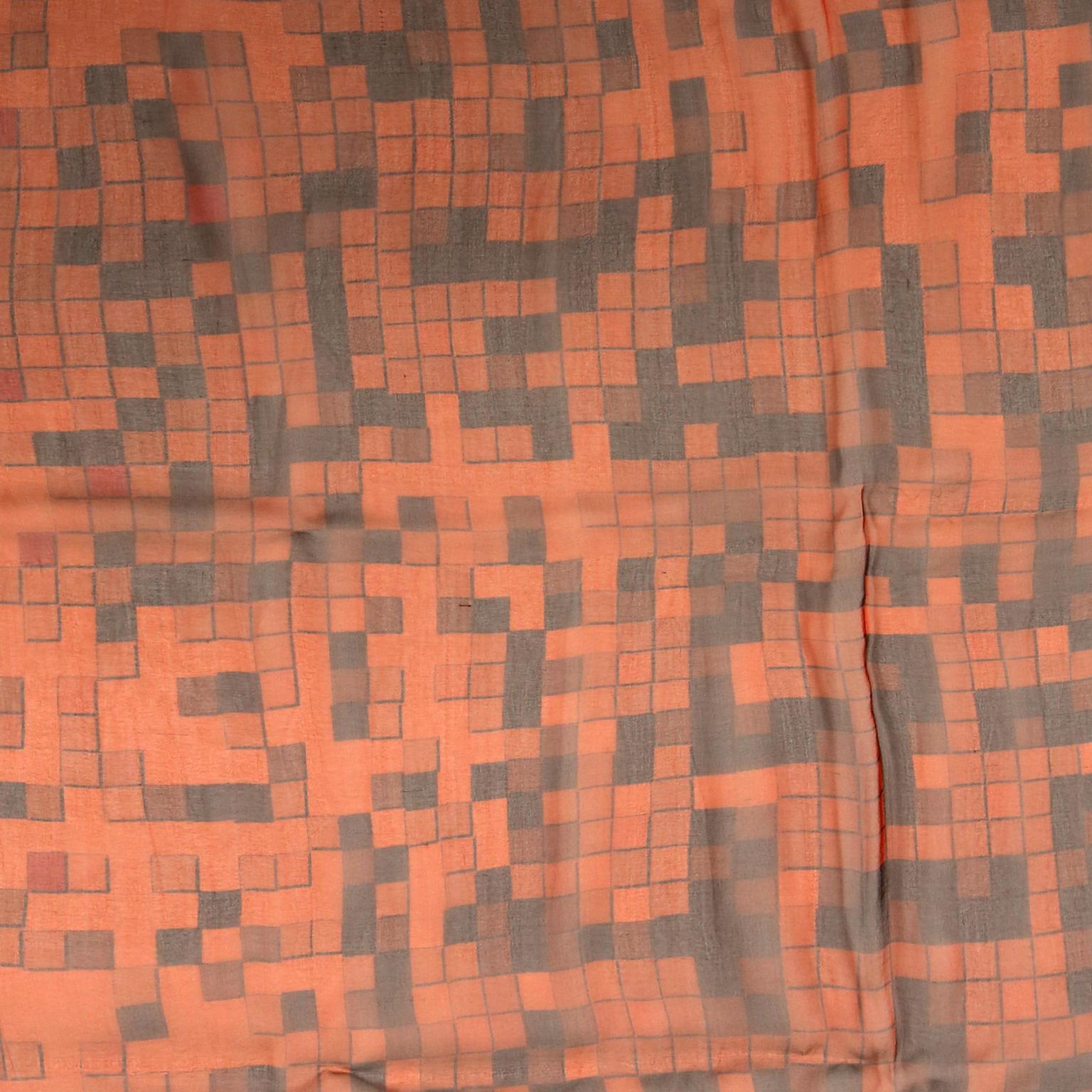 Hermes Mosaique au 24 Mousseline GM Shawl 1