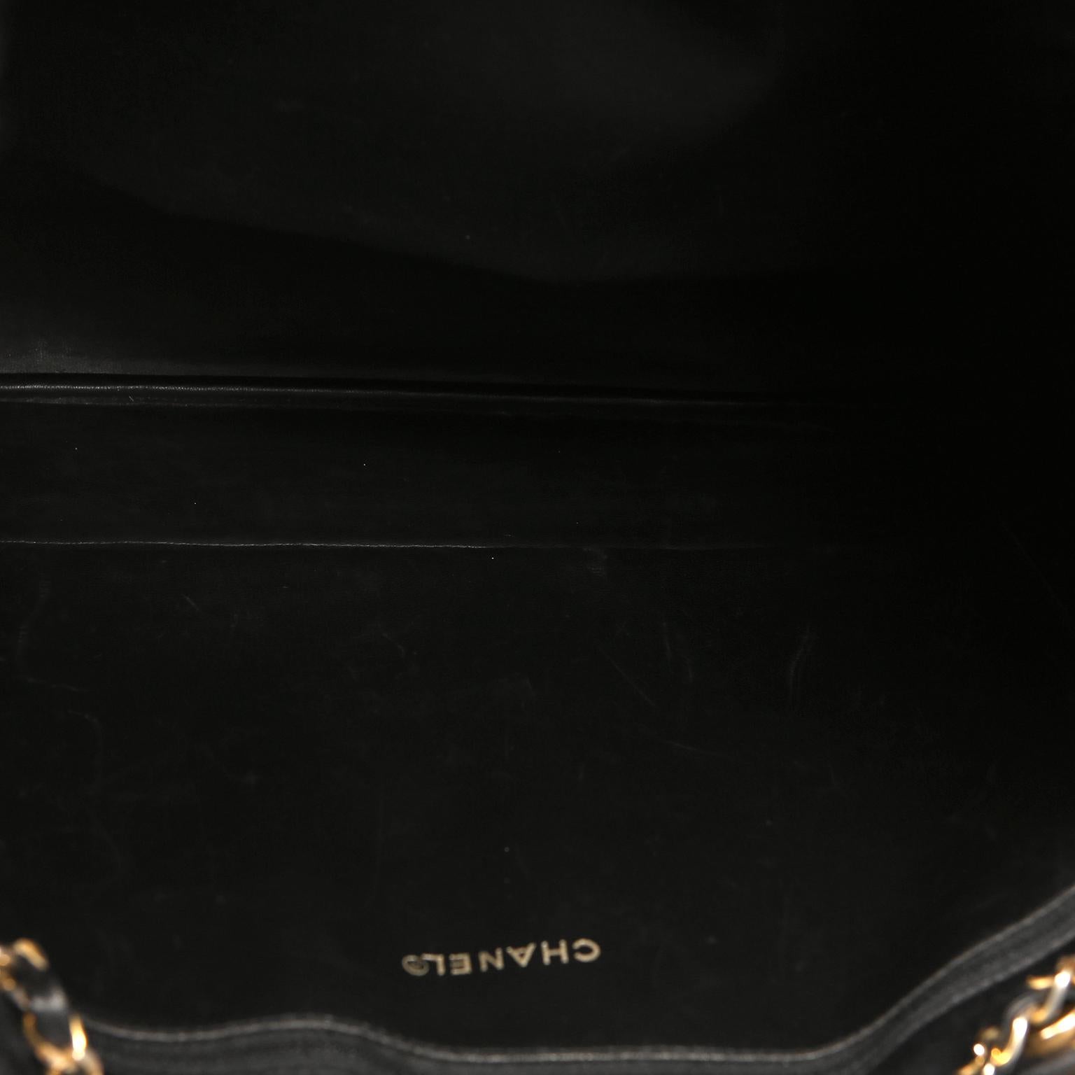 Chanel Black Leather Large Vintage Tote bag 6