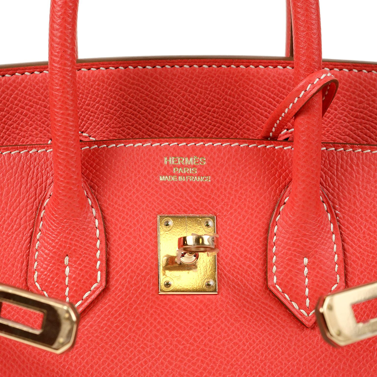 Hermès Rose Jaipur and Gold Bi Color Epsom 25 cm Birkin Bag 1