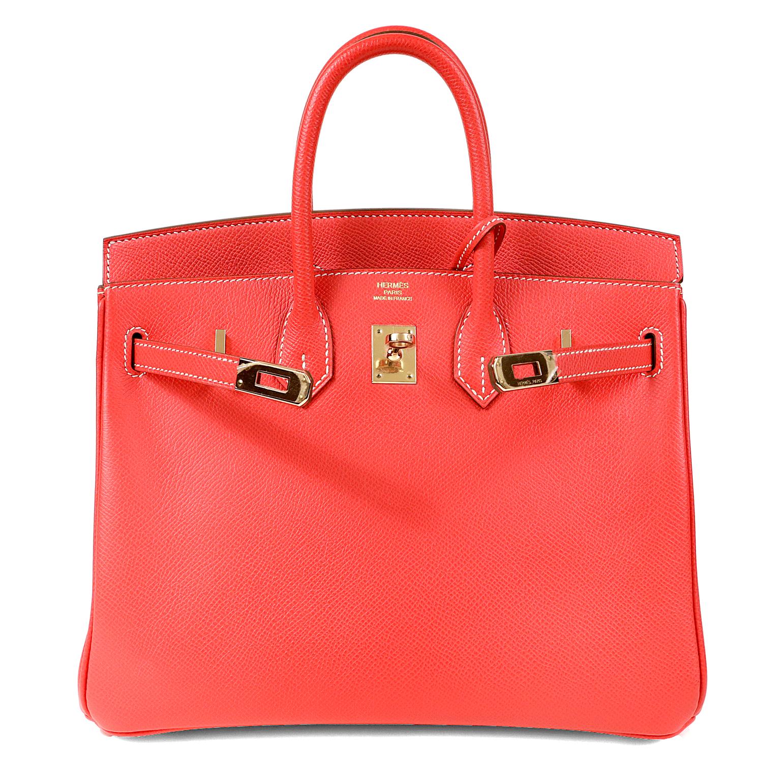 Hermès Rose Jaipur and Gold Bi Color Epsom 25 cm Birkin Bag 2