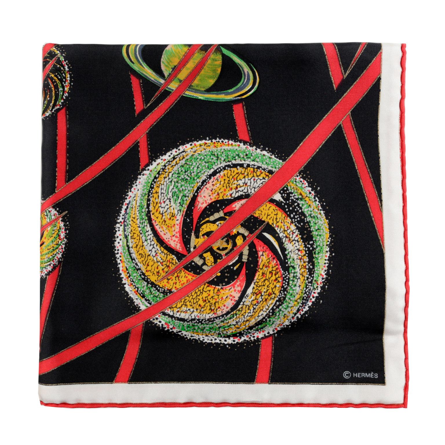 Hermès Les Feux de L’Espace 90 cm Silk Scarf  3