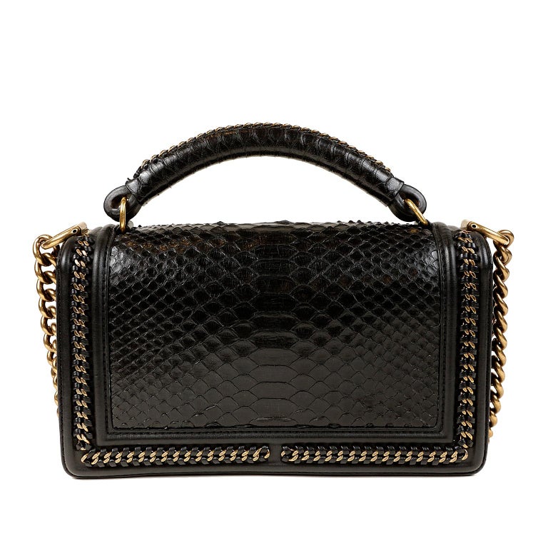Chanel Small Le Boy 17S So Black Quilted Caviar with shiny black