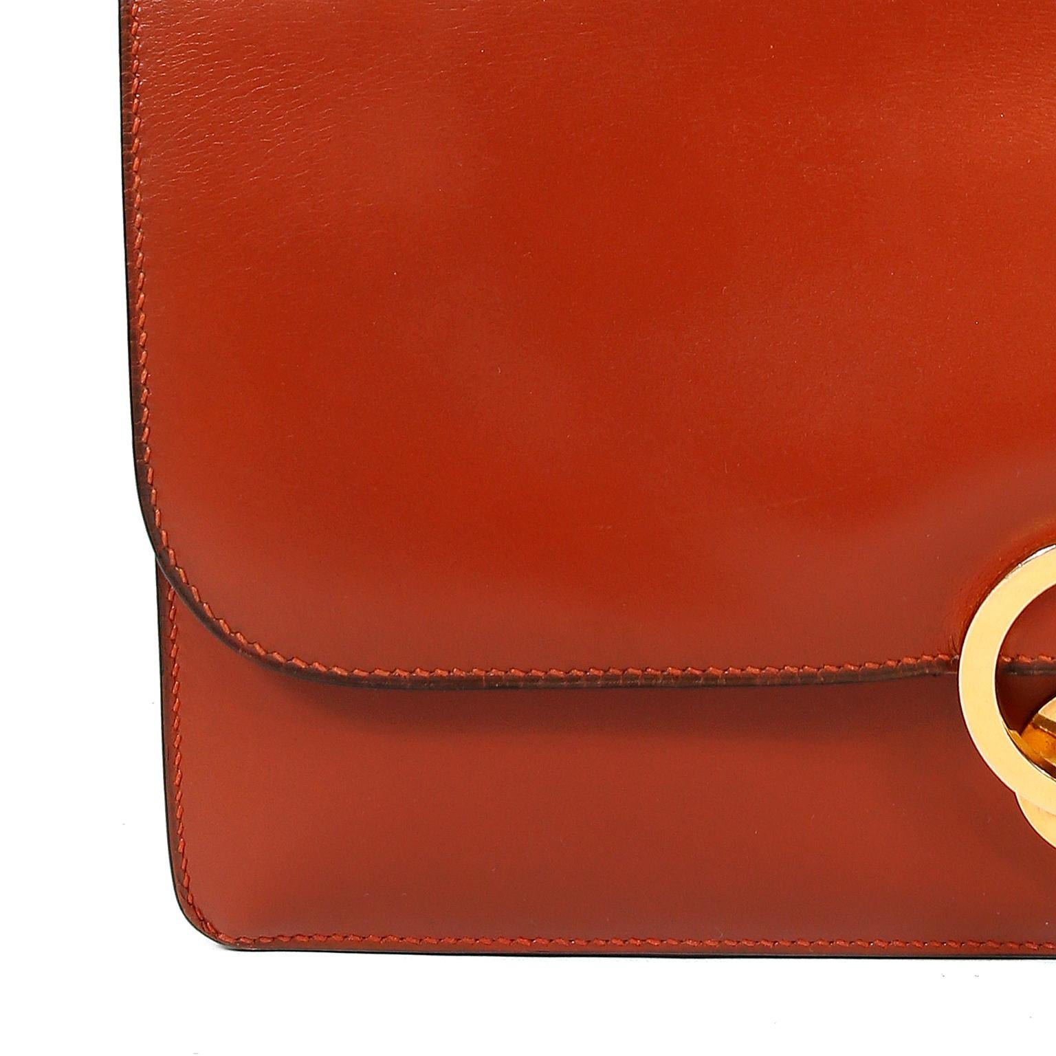 Women's Hermès Brick Box Calf Vintage Handbag