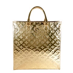 Louis Vuitton Gold Limited Edition Miroir Monogram Sac Plat Tote