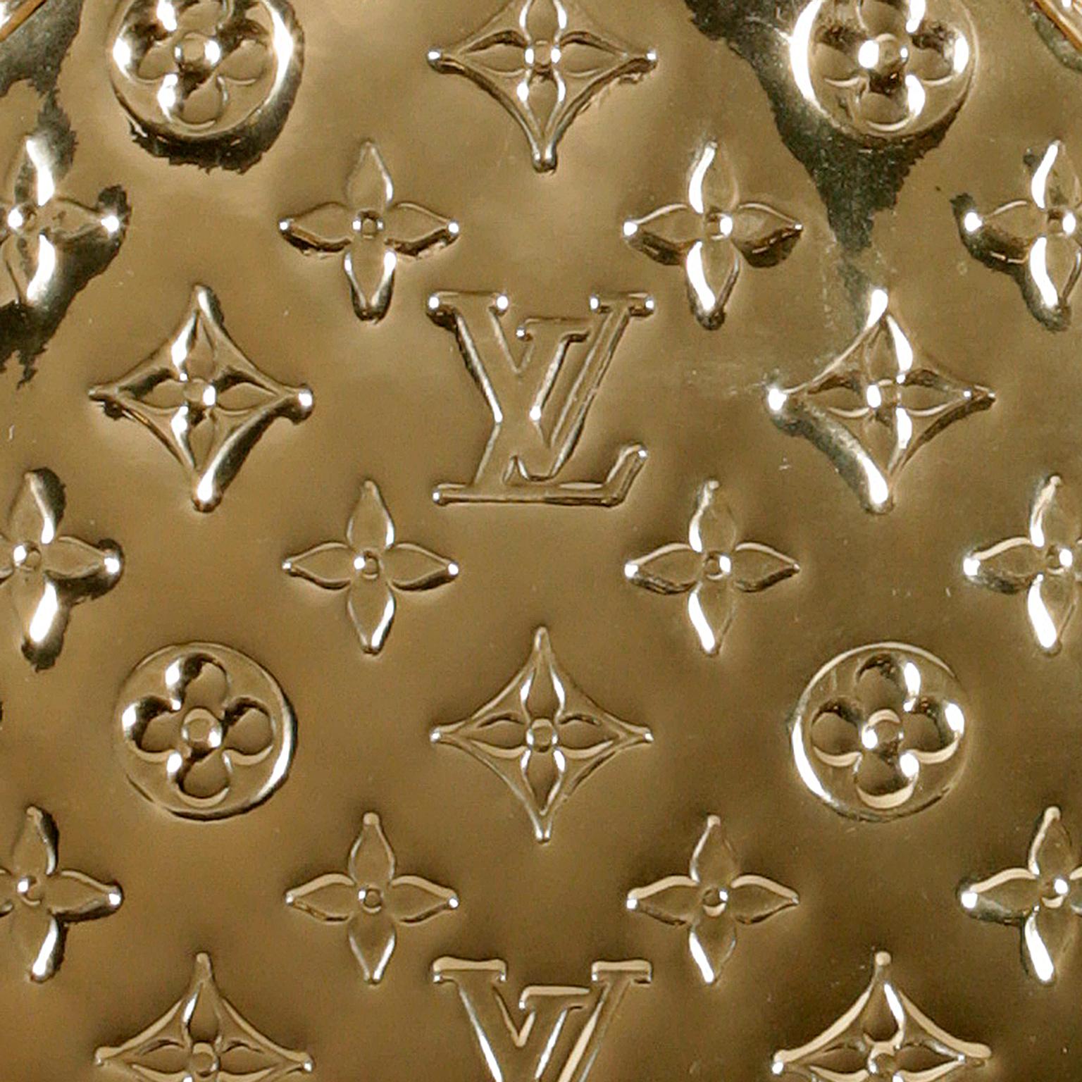 Women's Louis Vuitton Gold Limited Edition Miroir Monogram Sac Plat Tote