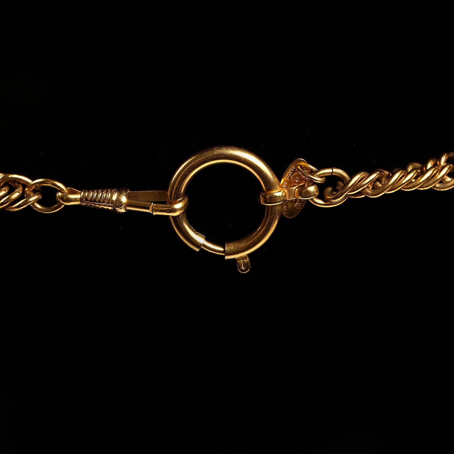 Chanel Gripoix Monocle Vintage Necklace- 1980's 1