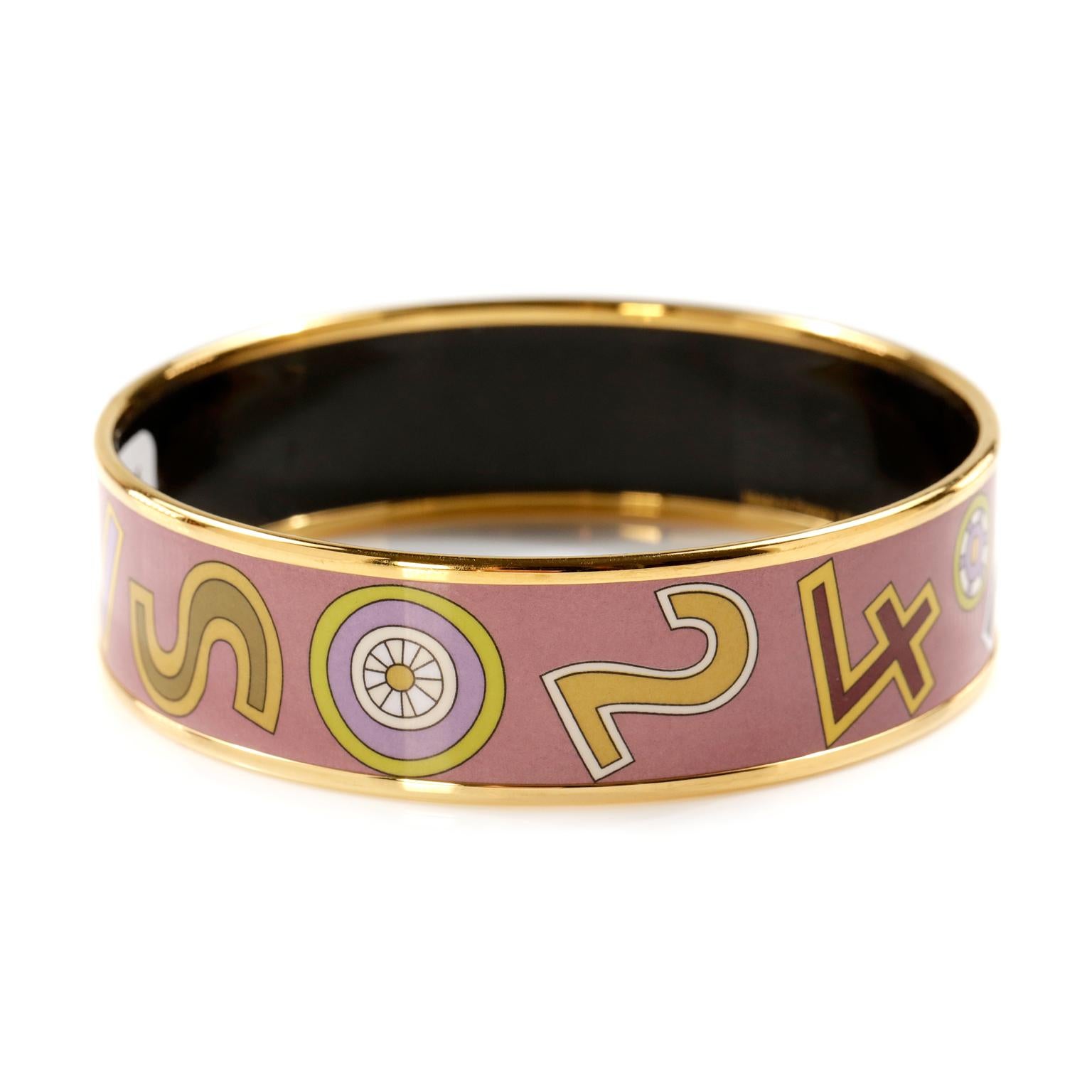 Hermès Lavender Enamel Tohu Bohu Bracelet For Sale 1