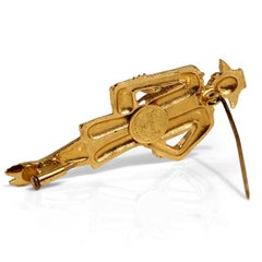 Chanel Gold Coco Vintage Runway Pin Brooch