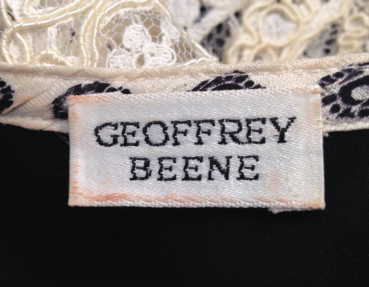 1980s Geoffrey Beene Tuxedo Shift Dress