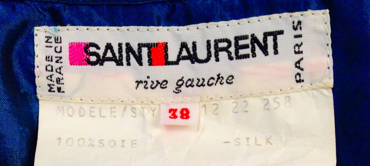 Women's Yves Saint Laurent High Low Ruffle Dress, 1970s 