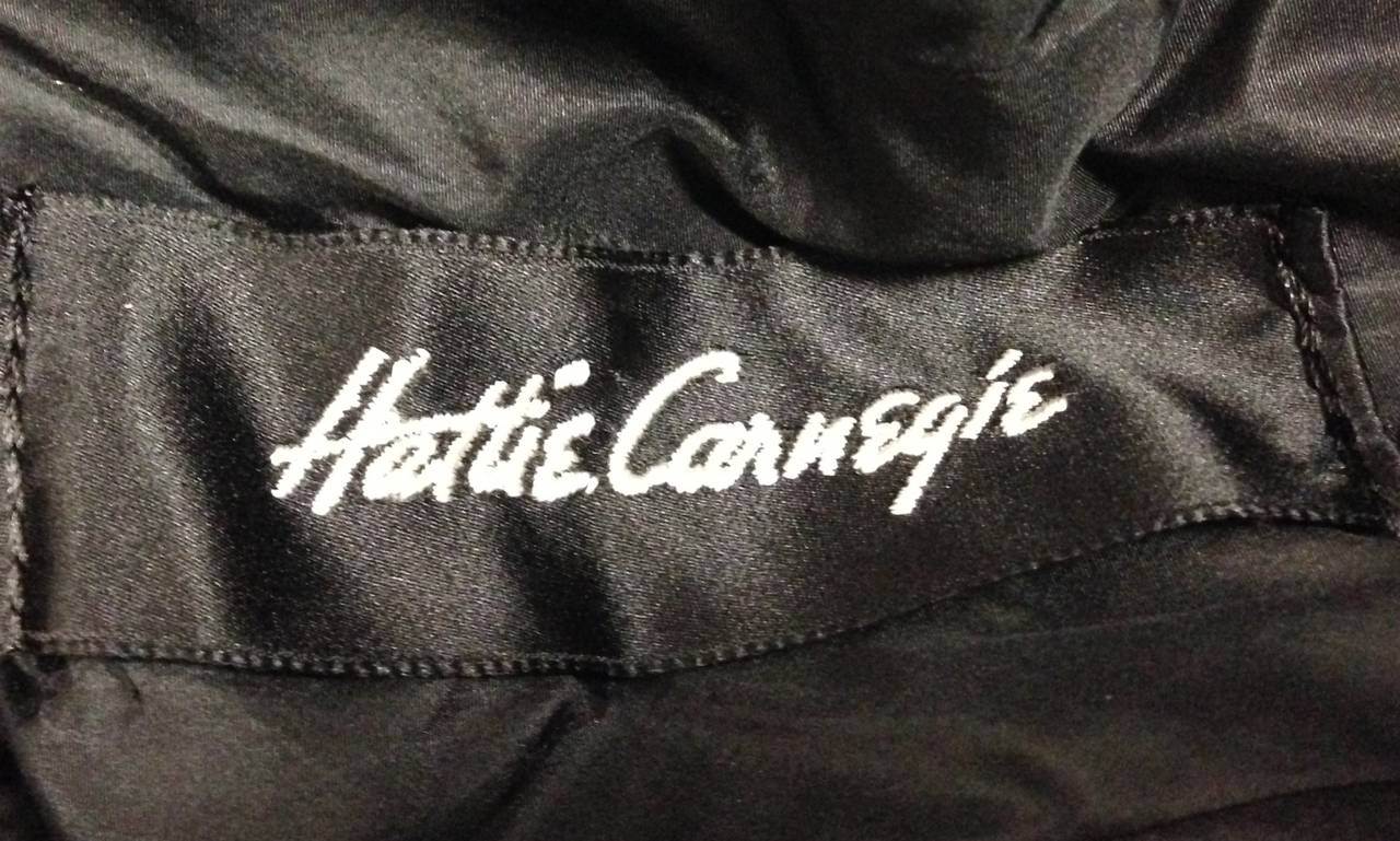 Women's 1950s Hattie Carnegie Black Persian Lamb Jacket