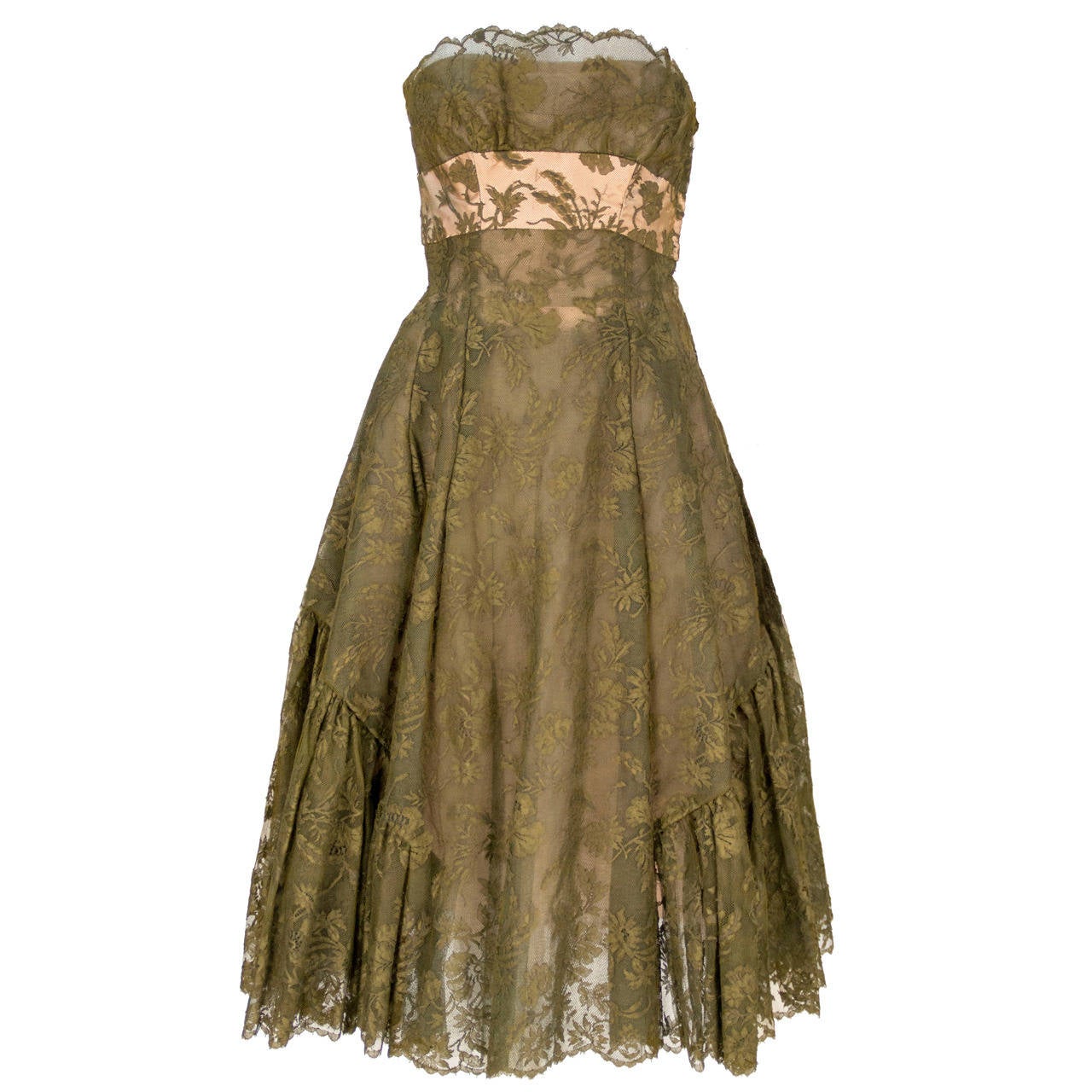 Lanvin Lace Dress, 1950s 