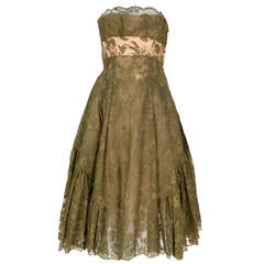 1950s Lanvin Lace Dress 10