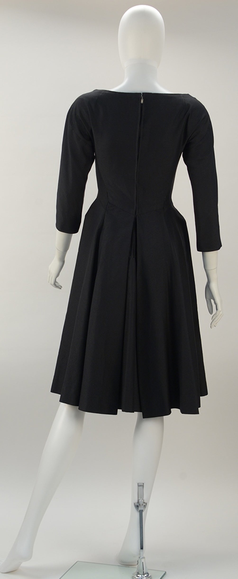 1950s Liberty of London Black Dress For Sale at 1stdibs