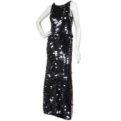 Joan Vass Black Knit and Paillettes Ensemble 9