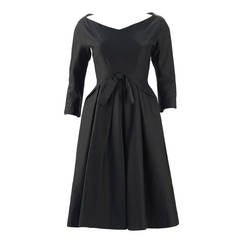 1950s Liberty of London Black Dress 8