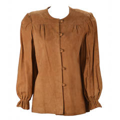 1980s Suede Fendi Shirt Jacket 3