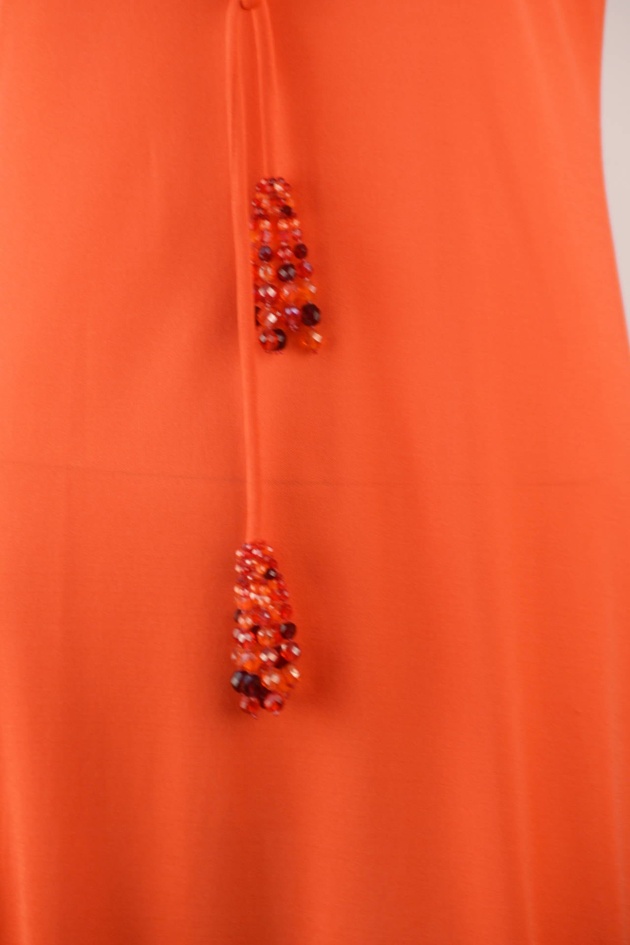 1960s Pucci Coral Silk Knit Dress and Coppola e Toppo Belt 2