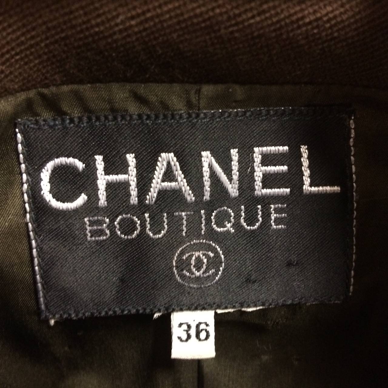 1980s Chanel Brown Blazer 1