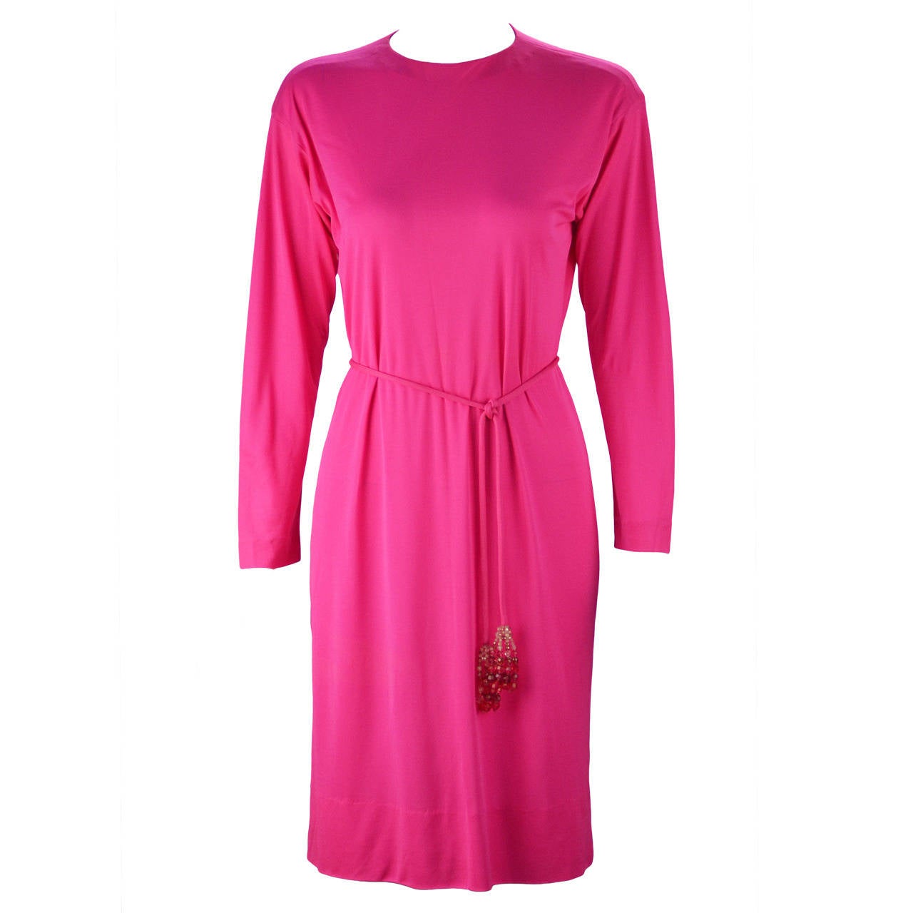 1960s Hot Pink Pucci Silk Knit Dress and Coppola e Toppo Belt