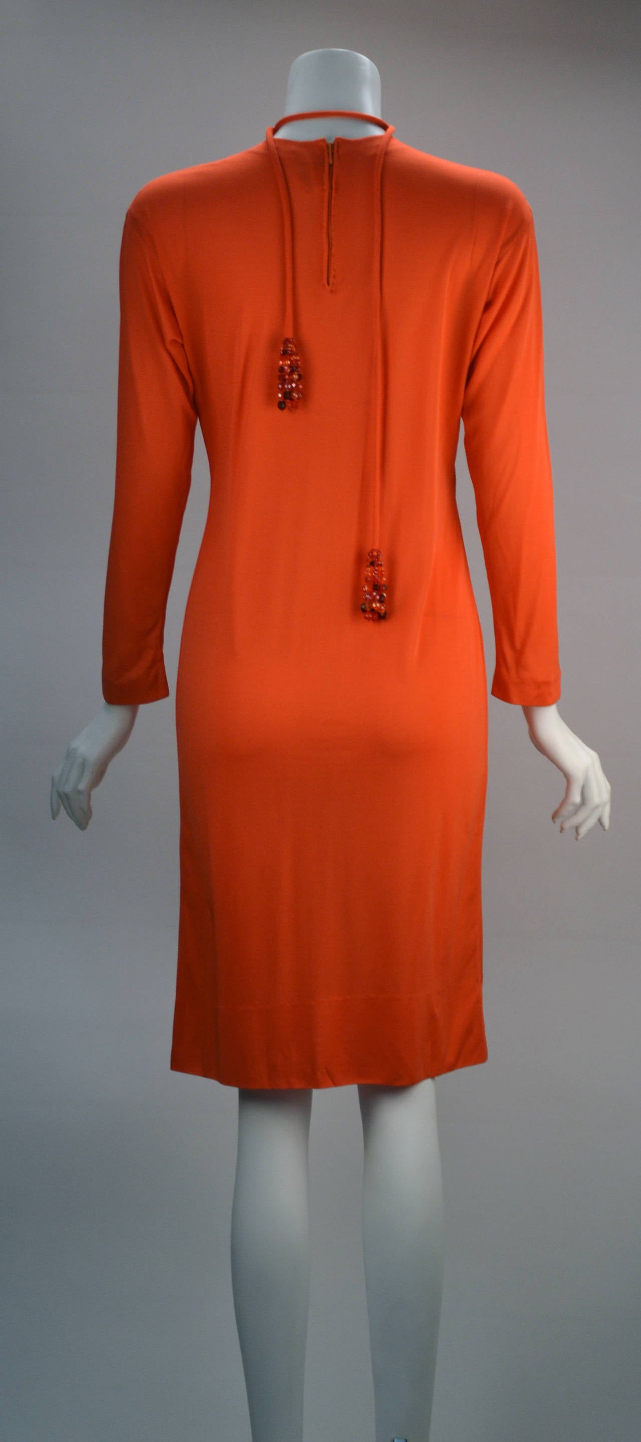 Women's 1960s Pucci Coral Silk Knit Dress and Coppola e Toppo Belt