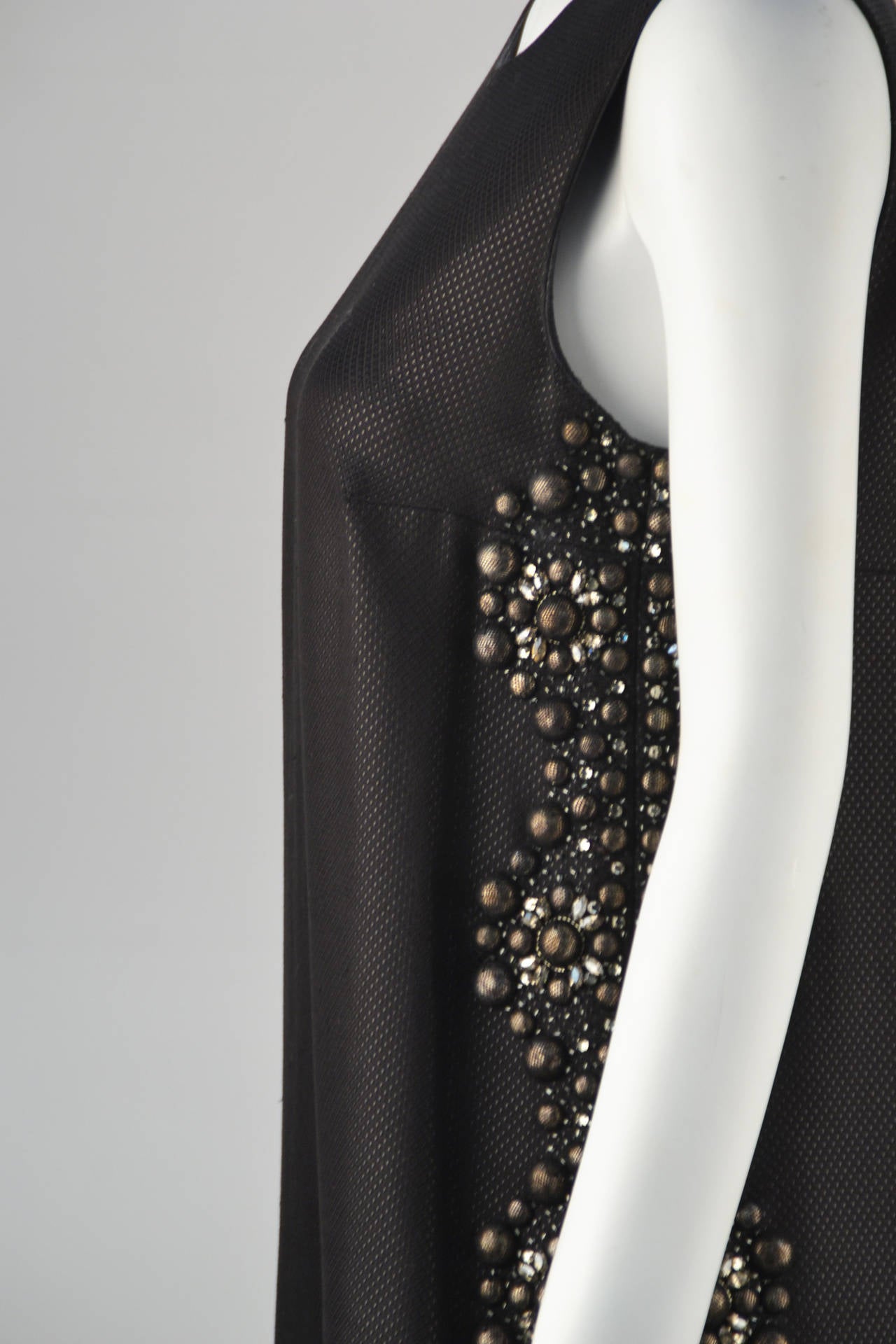21st Century Black Studded Gucci Dress  For Sale 2