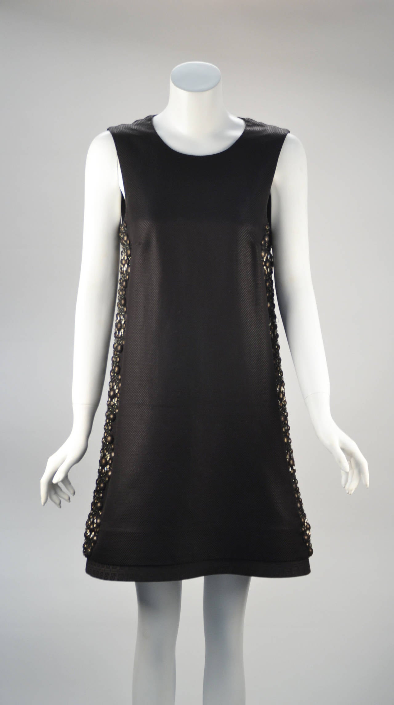 21st Century Black Studded Gucci Dress  For Sale 3