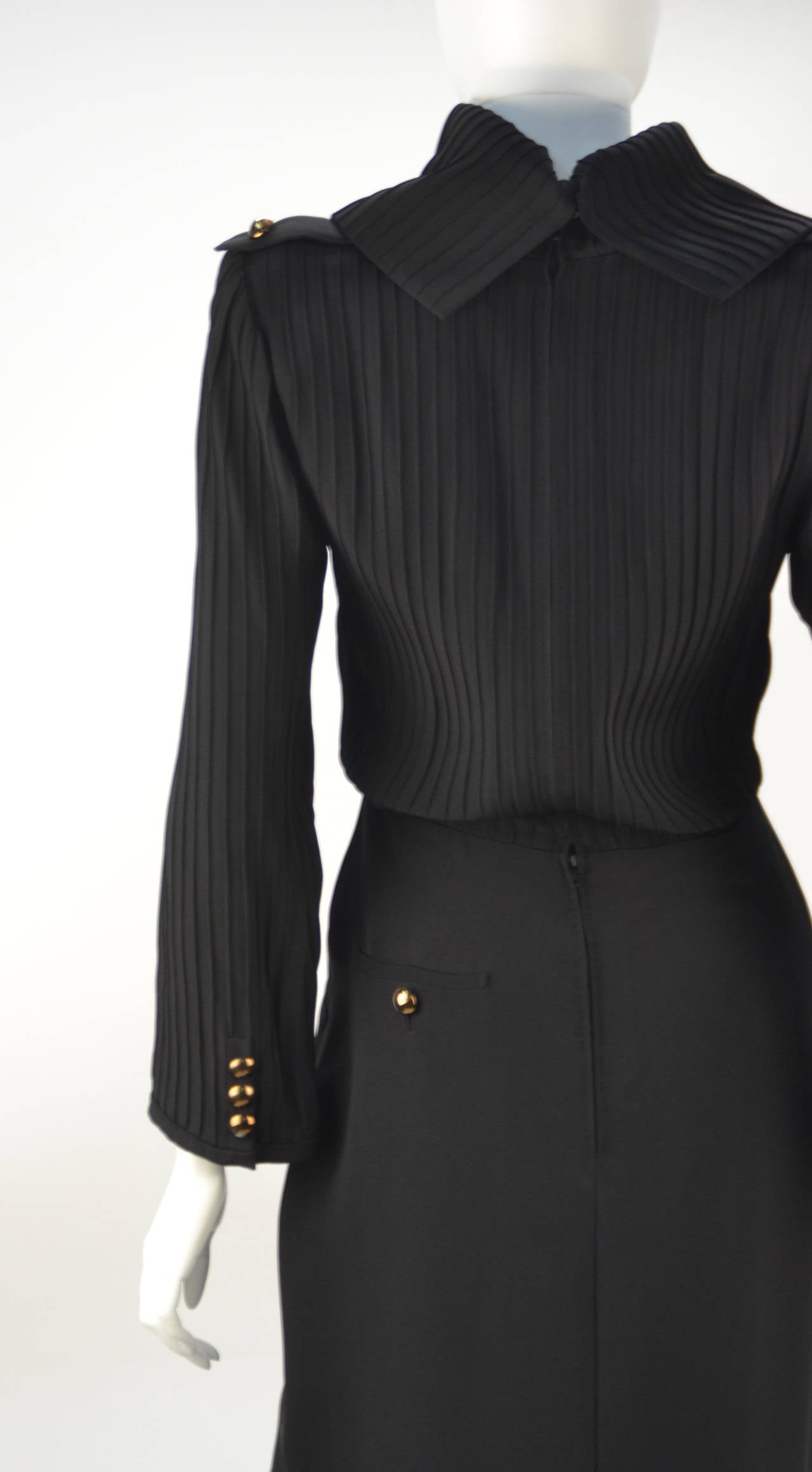 Women's 1960s Louis Feraud Black Dress