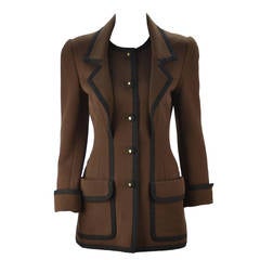1980s Chanel Brown Blazer 8