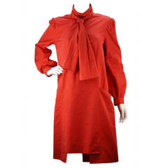 Yves Saint Laurent Red Tent Dress