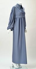 Jean Varon Periwinkle Blue Long Sleeve Dress, 1970s