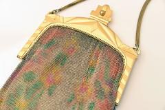 Edwardian Whiting and Davis Dresden Multi-Color Mesh  Bag