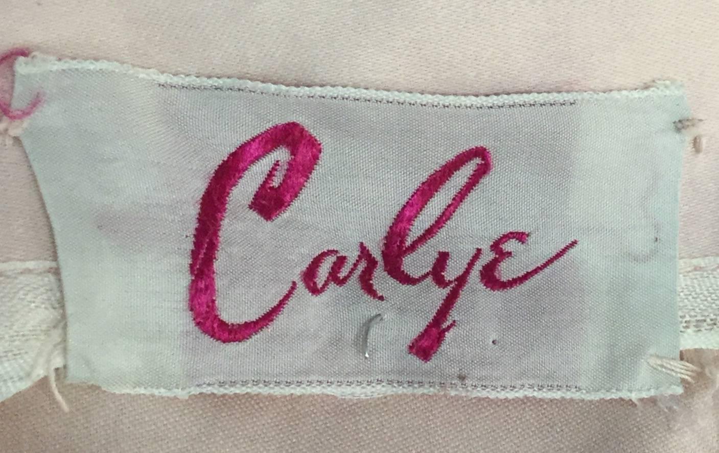1950s Carlye Pale Pink Halter Dress 1