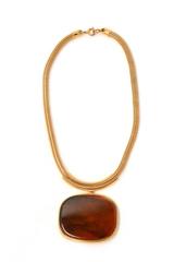 Unworn 1970s Lanvin Interchangeable Pendant(s) Necklace in Original Box