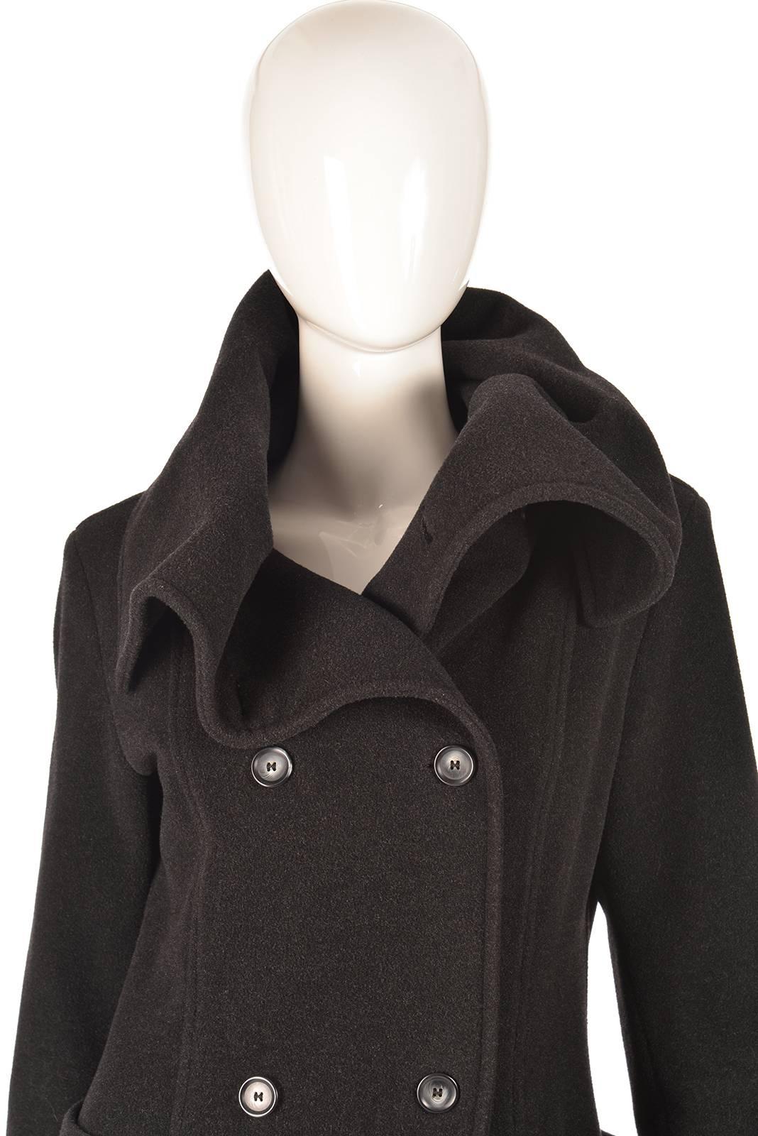 coat with large collar