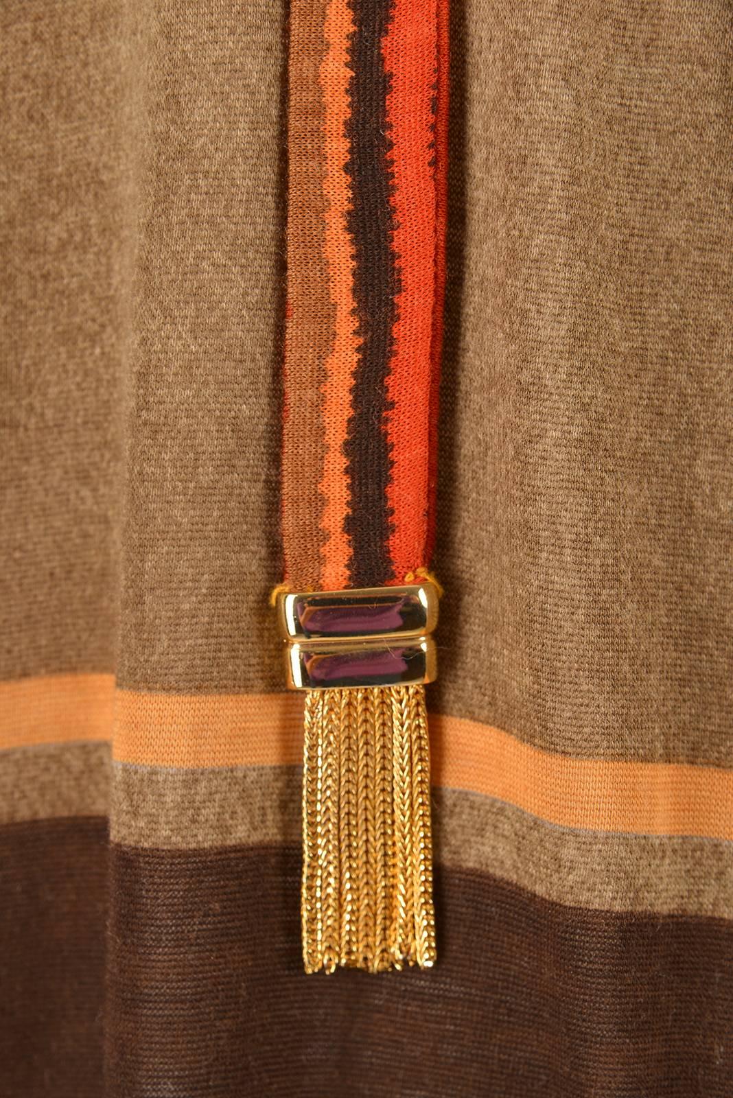 1970s Leonard Paris Jersey Knit Geometric Dress 2